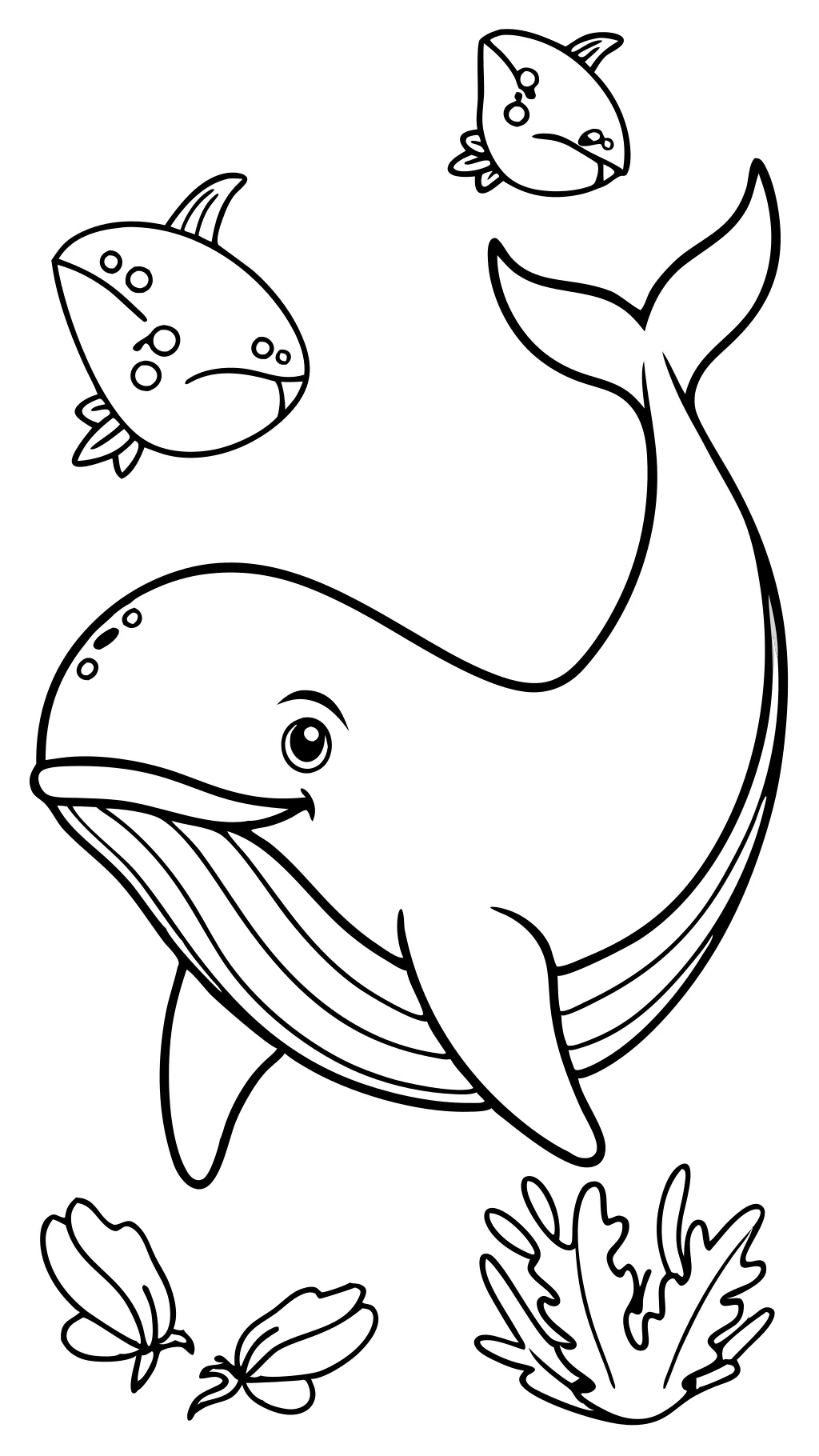 coloriages de baleines imprimables